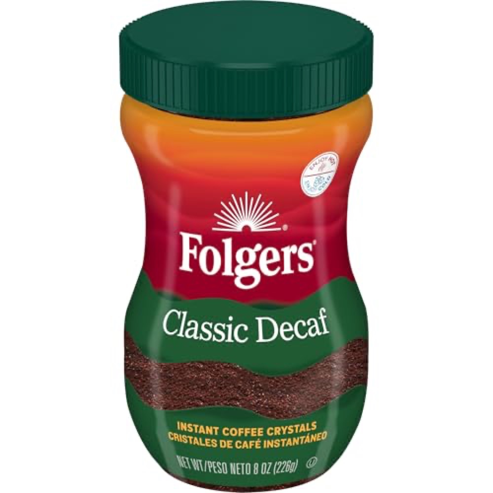 Folgers Classic Decaf Instant Coffee Crystals