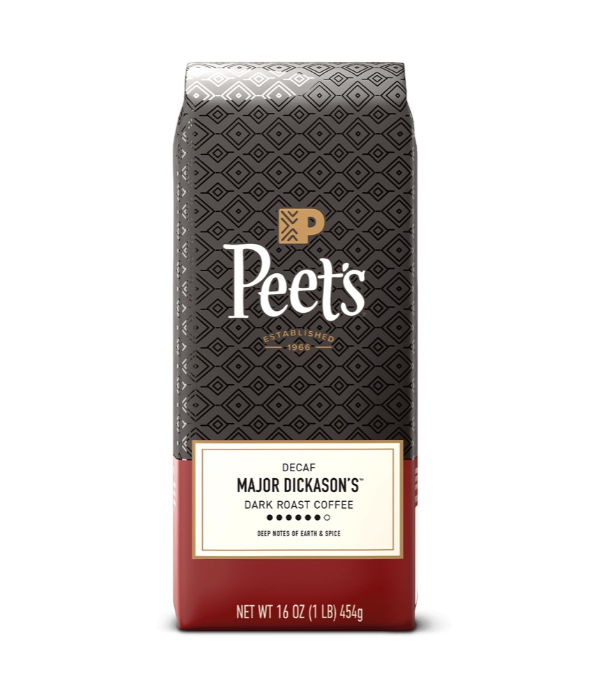 Peet's Coffee Decaf Major Dickason's Blend Dark Roast Ground Coffee