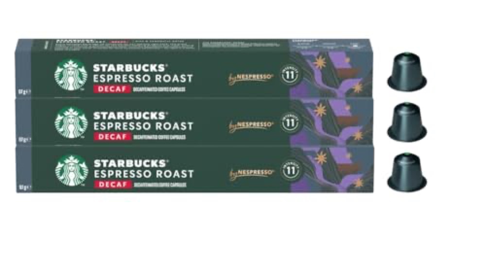 Starbucks Decaf Dark Roast Espresso 50-Count Single Serve Capsules