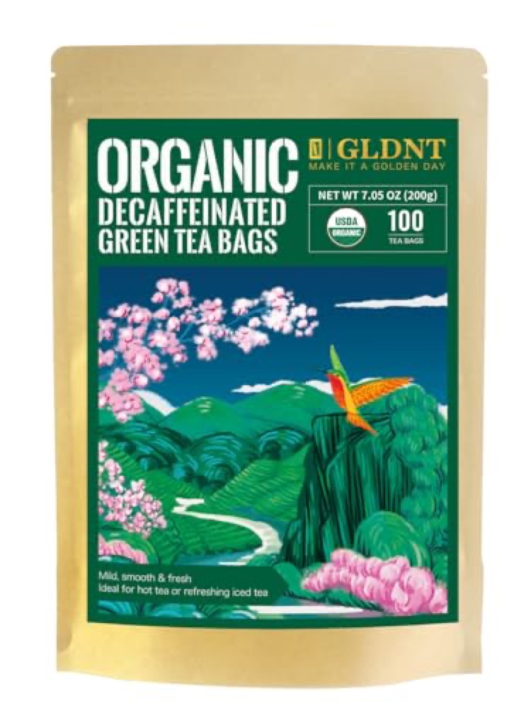 Gldnt Decaf Organic Green Tea Bags