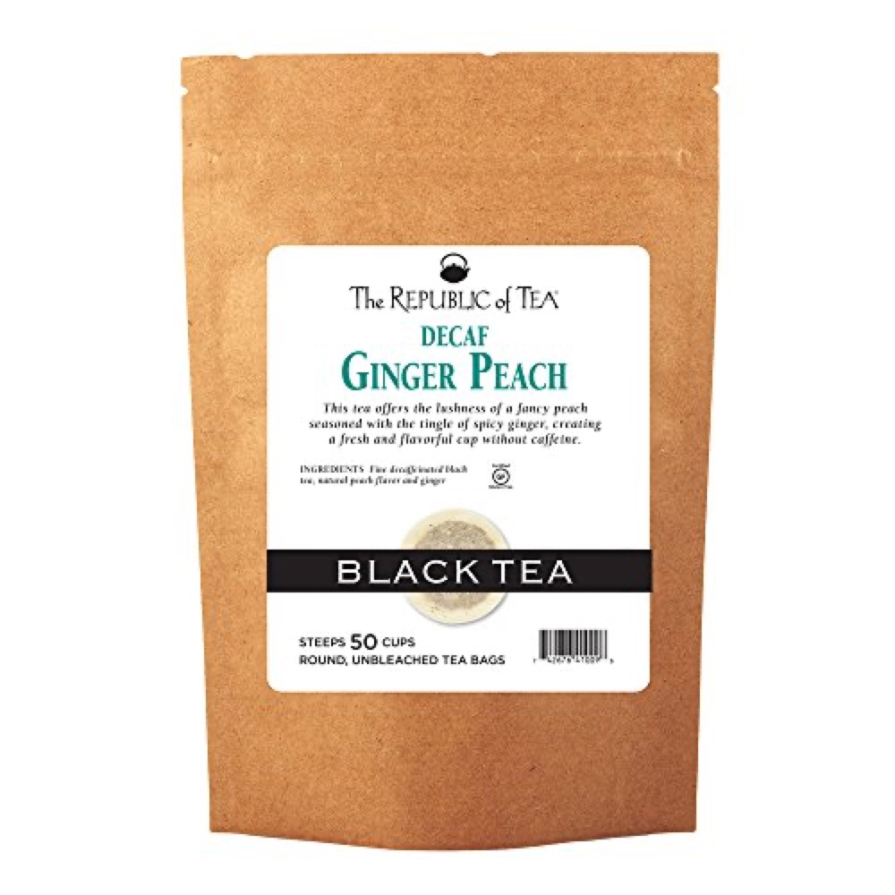 The Republic of Tea Decaf Ginger Peach Black Tea