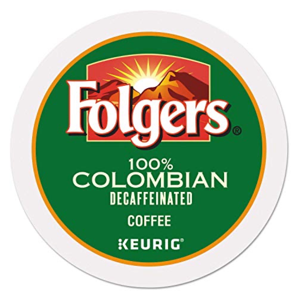 Folgers 100% Colombian Decaf Coffee K-Cups Pods