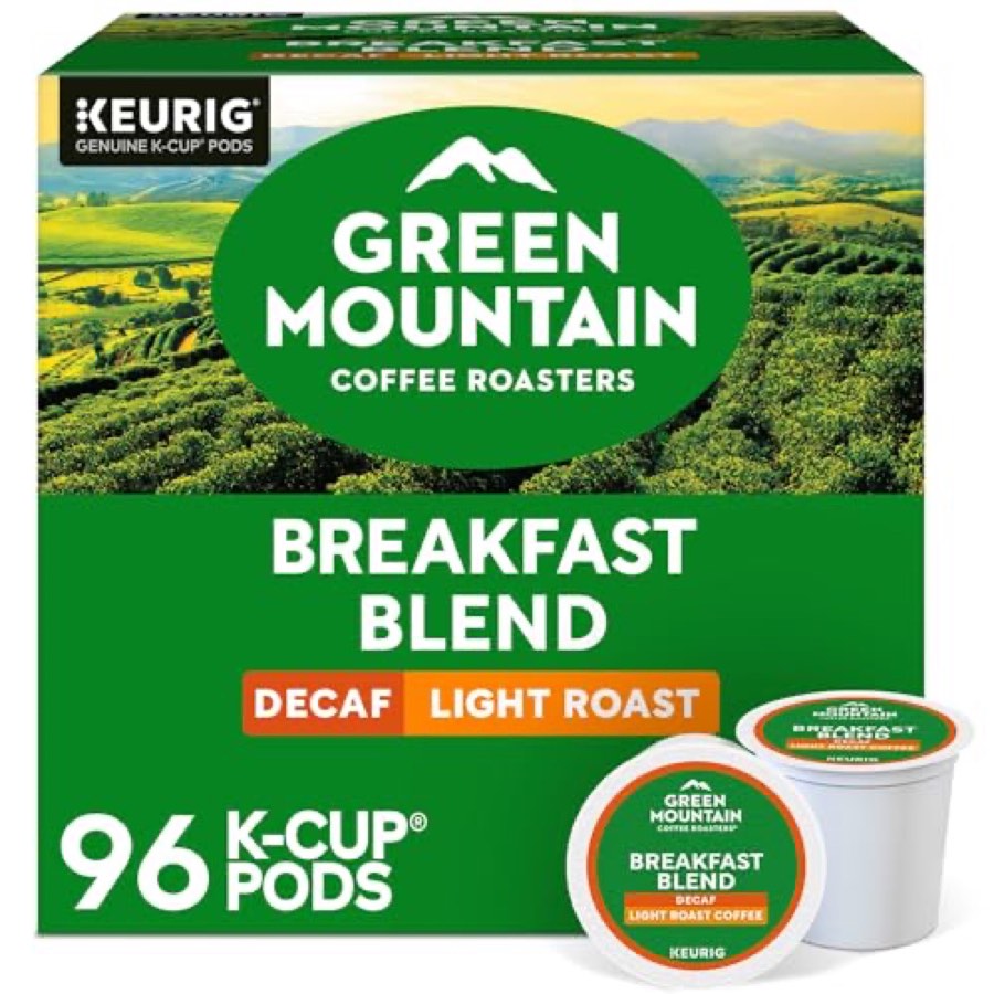 Green Mountain Coffee Breakfast Blend Decaf Coffee K-Cups Pods